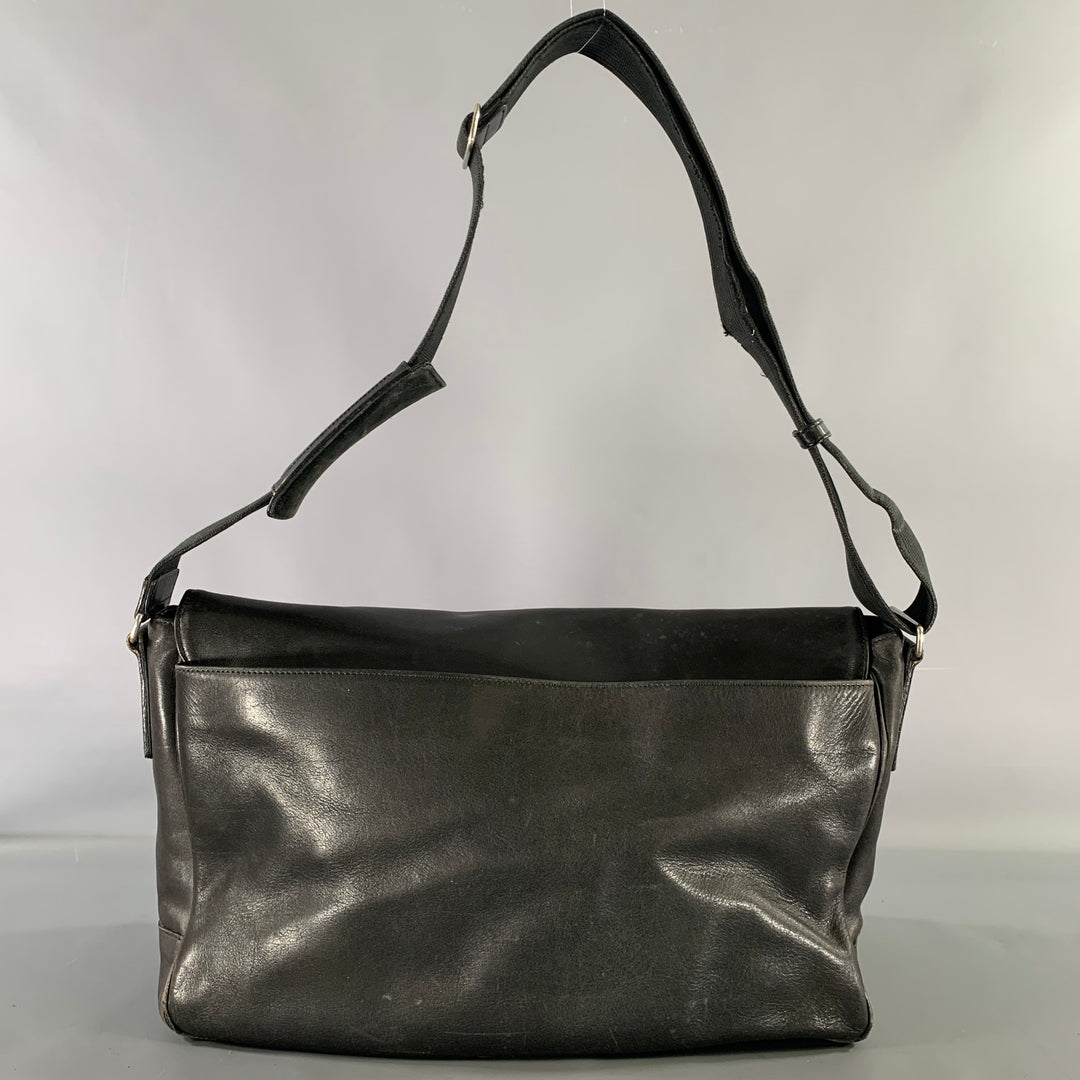 COACH Black Cowhide Leather Messenger Bag