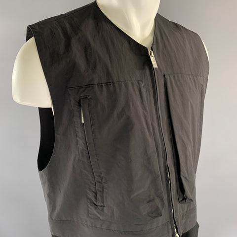 SISE Size S Black Wool Convertible Vest