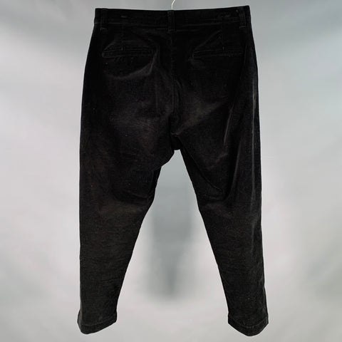 SOPHNET Size M Black Corduroy Cotton Blend Drop Crotch Casual Pants