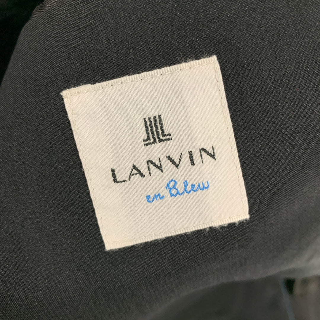 LANVIN en BLEU Talla 38 Abrigo deportivo de tejidos mixtos negro