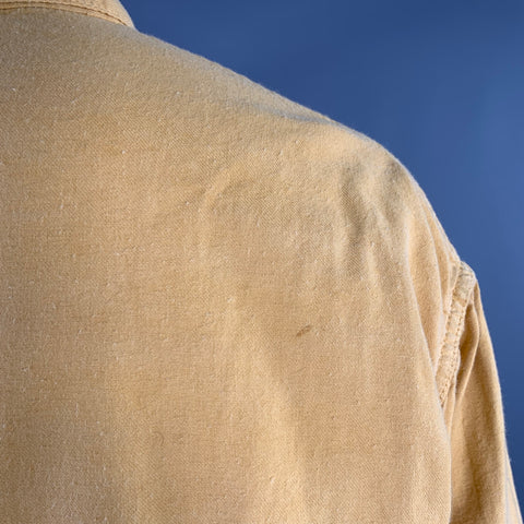 TENDER CO. Size L Yellow Cotton Buttoned Jacket
