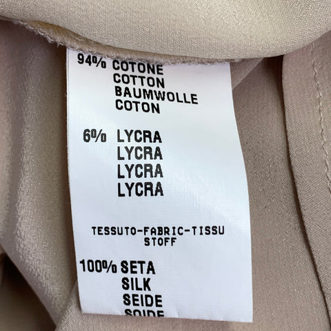 FABIANA FILIPPI Size S Beige Cream Cotton Blend Color Block Layered Sleeveless Casual Top