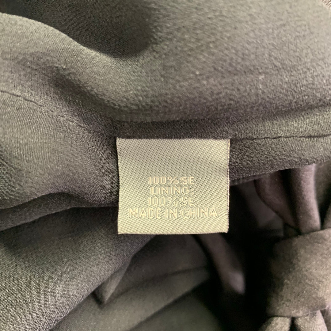 PROENZA SCHOULER Size 6 Black Silk Strapless Knot Dress