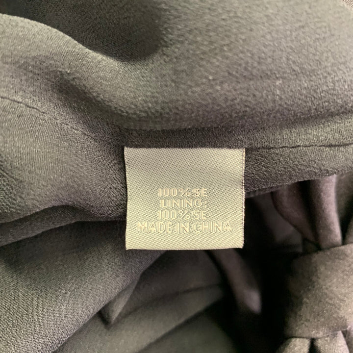 PROENZA SCHOULER Size 6 Black Silk Strapless Knot Dress