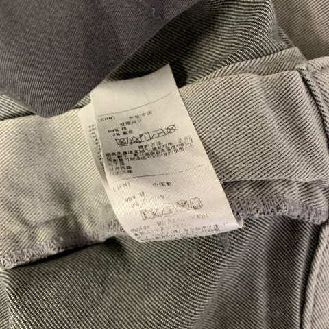 Z ZEGNA Size 36 Grey Cotton Blend Straight Jeans