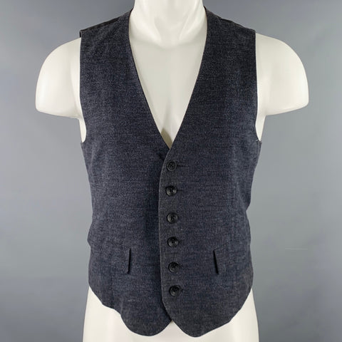 Gilet sans manches en coton à blocs de couleurs gris et noir RAG & BONE taille M