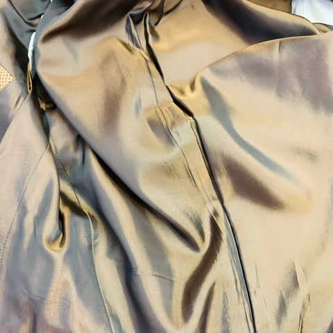 RALPH LAUREN Size 38 Regular Tan Brown Houndstooth Cashmere Peak Lapel Double Breasted Sport Coat