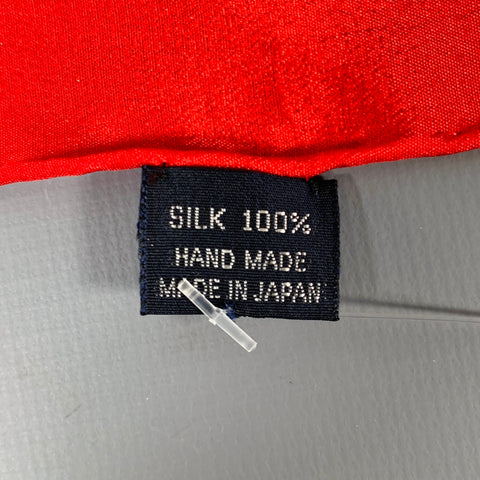 CRAVATE ROYALE Red Silk Pocket Square