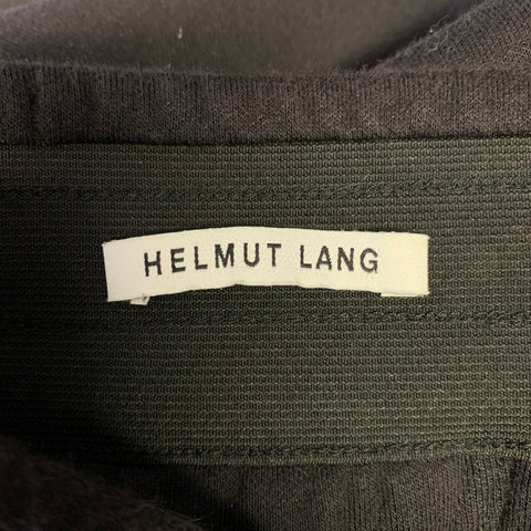 HELMUT LANG Size XL Black Quilted Polyester Cotton Joggers Casual Pants