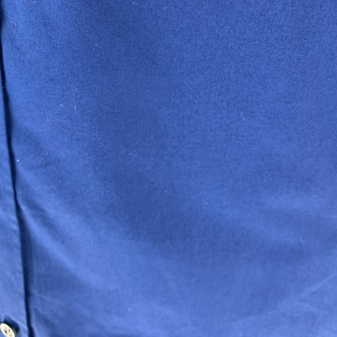 ALEXANDER MCQUEEN Size L Blue Cotton Blend Short Sleeve Shirt