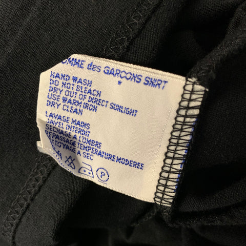 COMME des GARCONS Size L Black Solid Cotton Viscose Angora Oversized T shirt