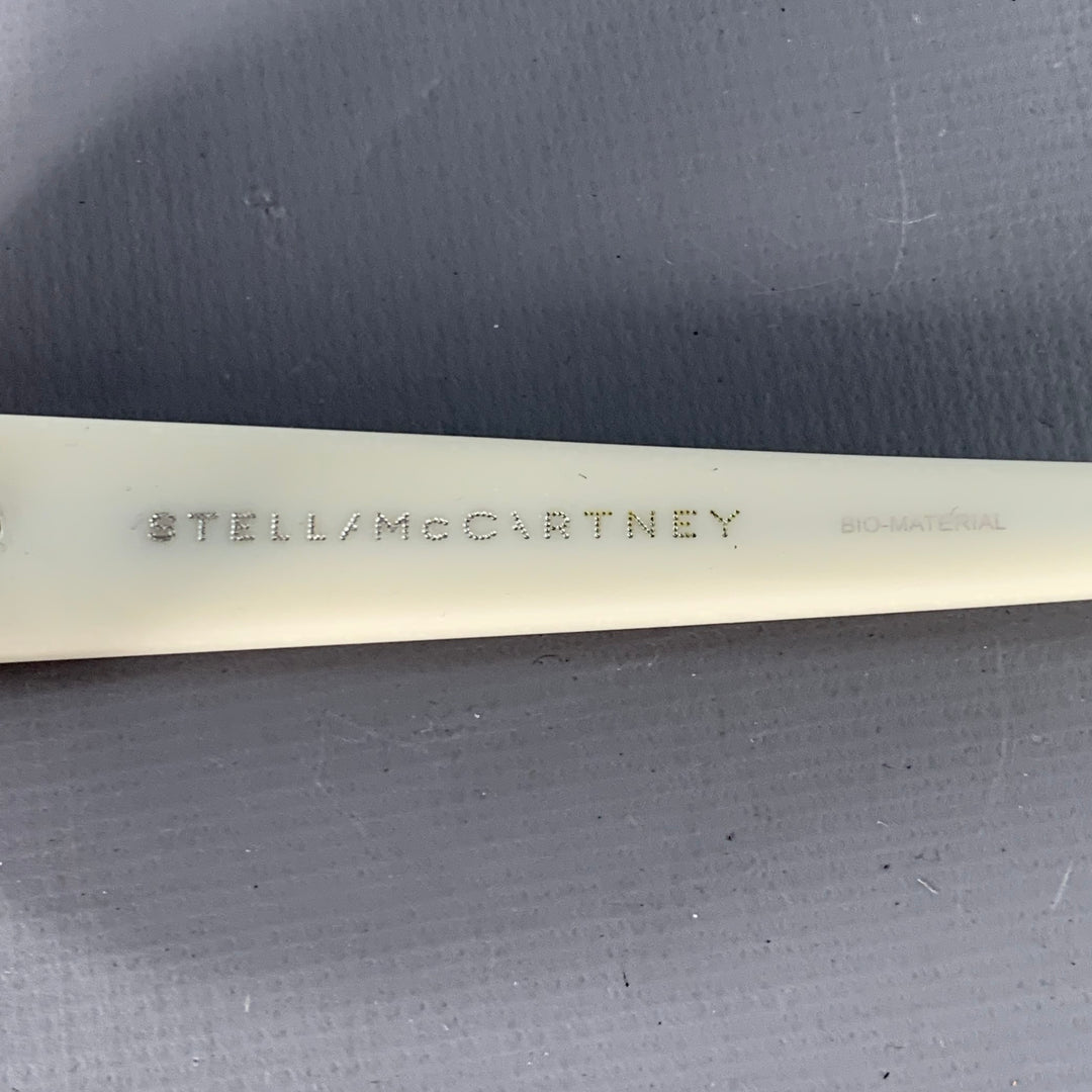 STELLA McCARTNEY Pink White Acetate Oversized Aviator Sunglasses