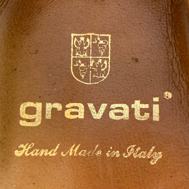 GRAVATI Size 11 Navy Suede Leather Tassels Loafers
