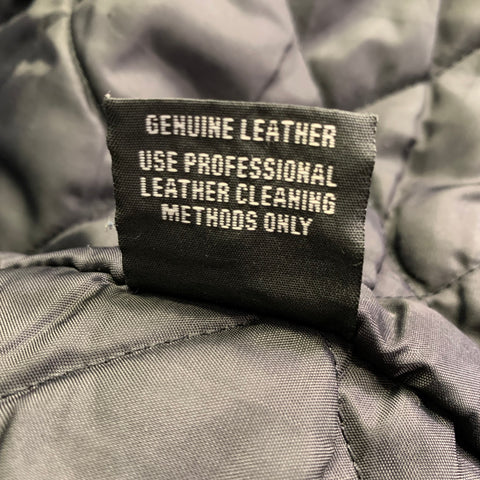 PERFECTO Size 38 Black Leather Motorcycle Jacket