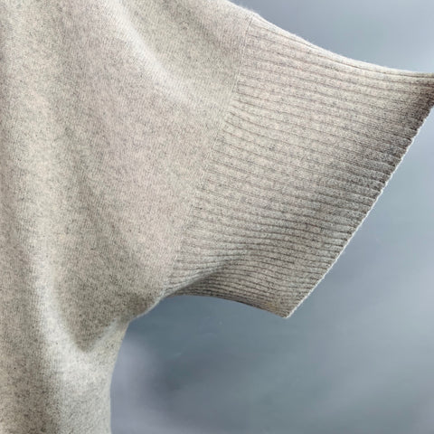 27 MILES Size XS/S Grey Cashmere Dolman Sleeve Open Front Knit Cardigan