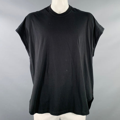 JULIUS JAPAN x NILOS SS22 Size XL Black Cotton Crew Neck T-shirt