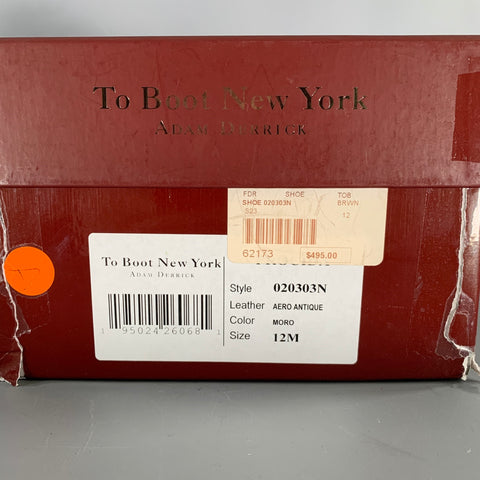 TO BOOT NY Size 12 Brown Chocolate Leather Dress Loafers