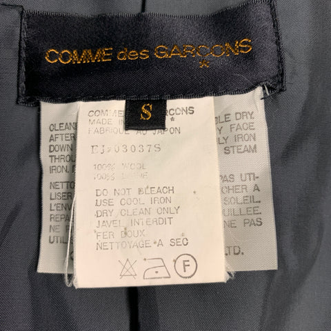 COMME des GARCONS Size S Black Wool Cropped Blazer