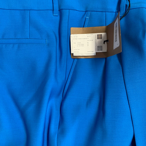 BURBERRY SS23 Size 40 Blue Wool Peak Lapel Double Breasted Suit