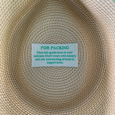 ERIC JAVITS Cream Tan Woven Hats