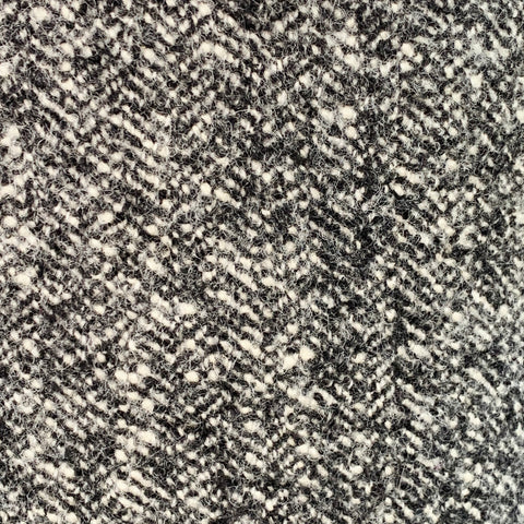 ISABEL MARANT Size 40 Denton Black White Herringbone Tweed Wool Blend Coat