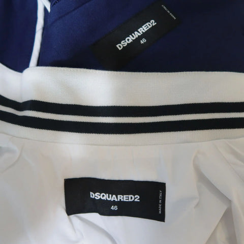 DSQUARED2 36 Navy Hooded Jacket Vest DSQUARED2