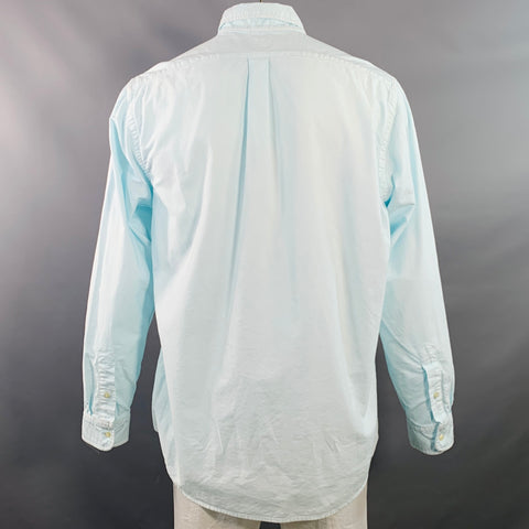 POLO by RALPH LAUREN Size XL Light Blue Cotton Classic Fit Long Sleeve Shirt