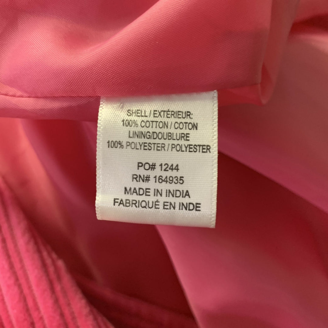 FRANCES VALENTINE Size XXL Pink Cotton Corduroy Buttoned Coat