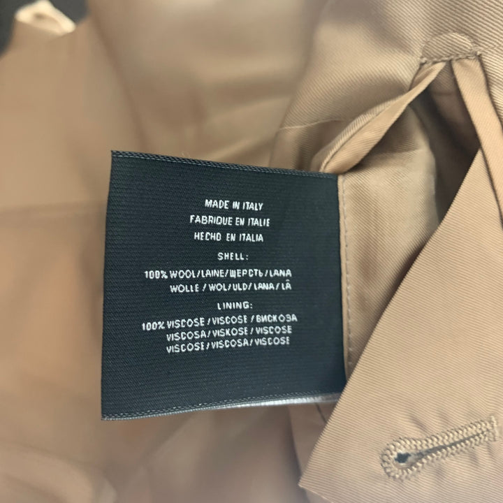 RALPH LAUREN Black Label Size 38 Khaki Wool Notch Lapel Suit