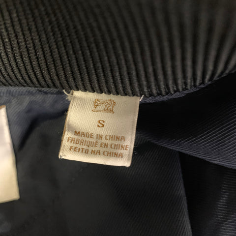 SCOTCH AND SODA Size S Black Navy & Gold Sun Polyester Blend Zip Up Jacket