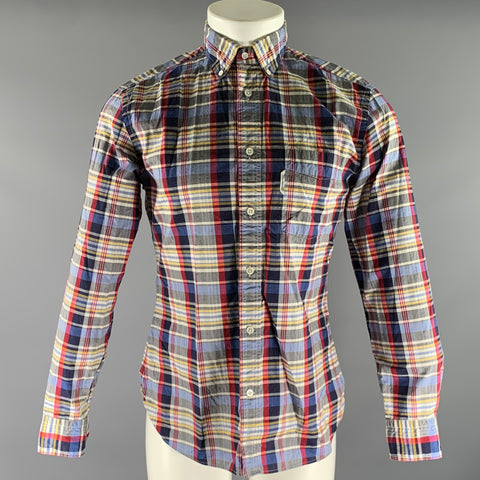 FACONNABLE Size M Red Blue Plaid Cotton Button Down Long Sleeve Shirt – Sui Generis Designer Consignment FACONNABLE Size M Red Blue Plaid Cotton Button Down Long Sleeve Shirt – Sui Generis Designer Consignment