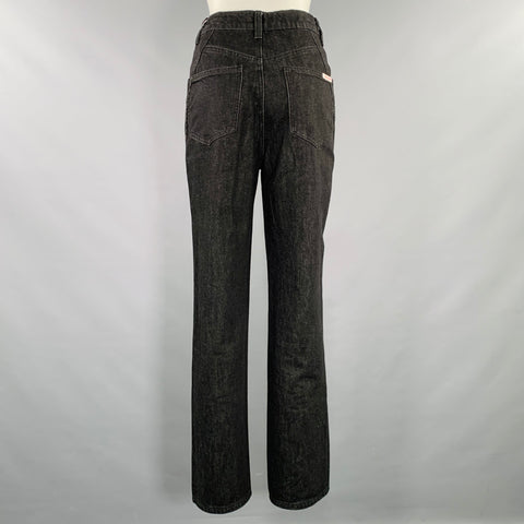 SELF-PORTRAIT Size 26 Black Cotton Five Pockets Jeans