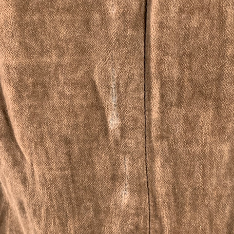 CoSTUME NATIONAL Size 38 Brown Textured Cotton Metal Blend Velvet Notch Lapel Jacket