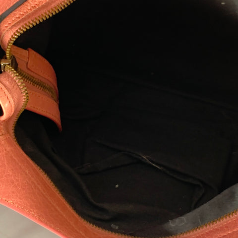 BALENCIAGA Le City Pink Rose Leather Tote Handbag