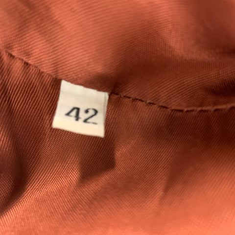 STEPHEN SPROUSE Size 42 Brown Cognac Suede Jacket