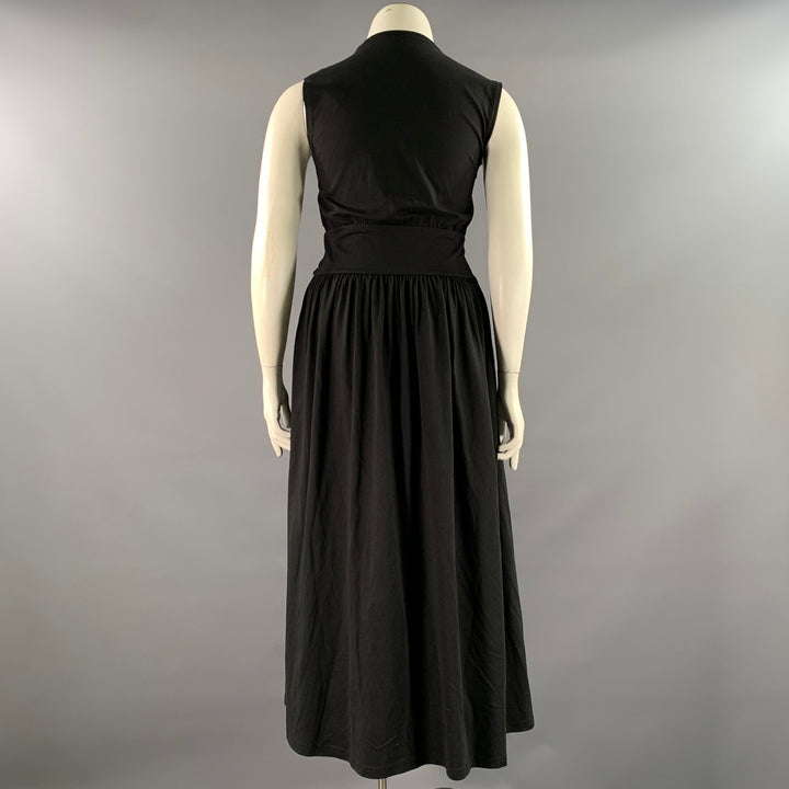 TOTEME Size L Black Cotton Sleeveless Long Dress