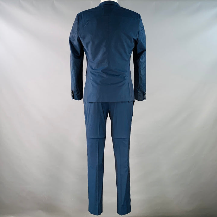 THE KOOPLES Size S Navy Wool Fitted Single Breasted Peak Lapel Suit