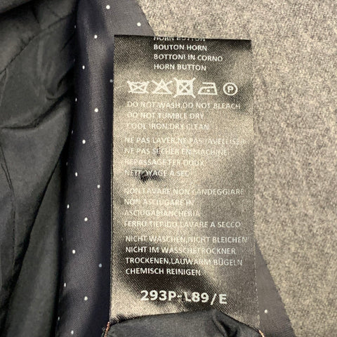PAUL SMITH Size S Heather Grey Quilted Wool Notch Lapel Sport Coat