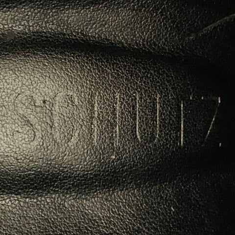 SCHUTZ Size 7 Black Studded Pull On Stiletto Booties