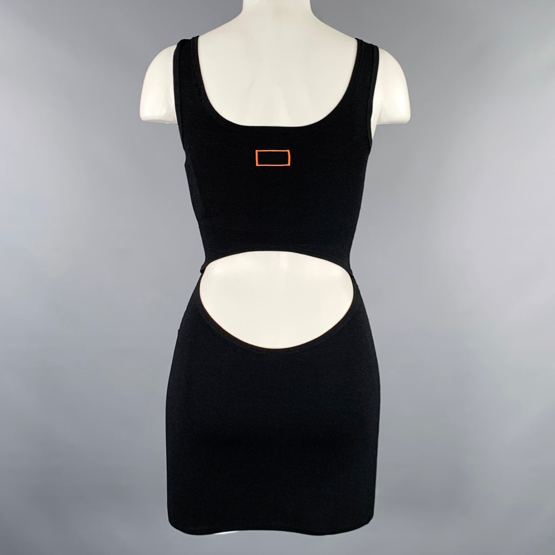 CALVIN KLEIN Size XS Black Jersey Rib Knit Tank Dress