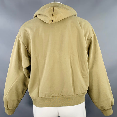 JOHN ELLIOTT Size M Green Sage Cotton Hooded Kangaroo Pocket Sweatshirt