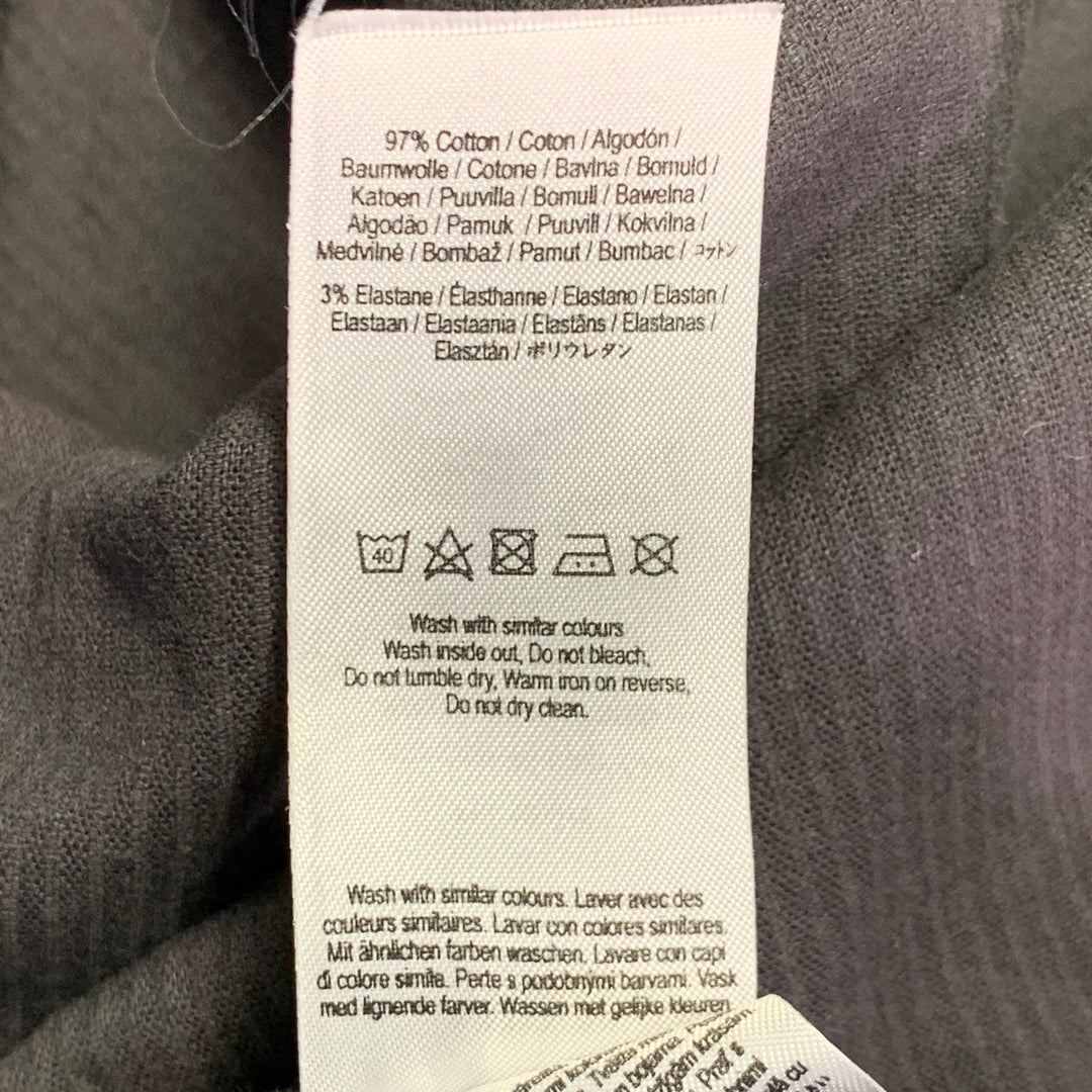 WAX Size L Grey Charcoal Corduroy Cotton Blend Shirt Jacket