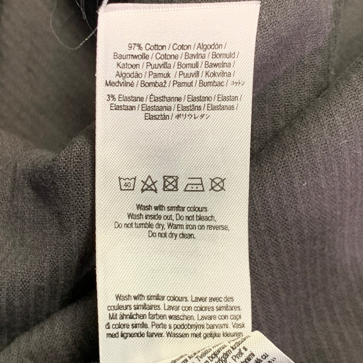 WAX Size L Grey Charcoal Corduroy Cotton Blend Shirt Jacket