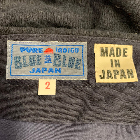 BLUE BLUE JAPAN Size M Blue Indigo Cotton Flat Front Casual Pants