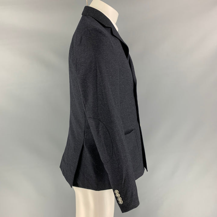 BAND OF OUTSIDERS Size 40 Grey Charcoal Wool Double Breasted Sport Coat