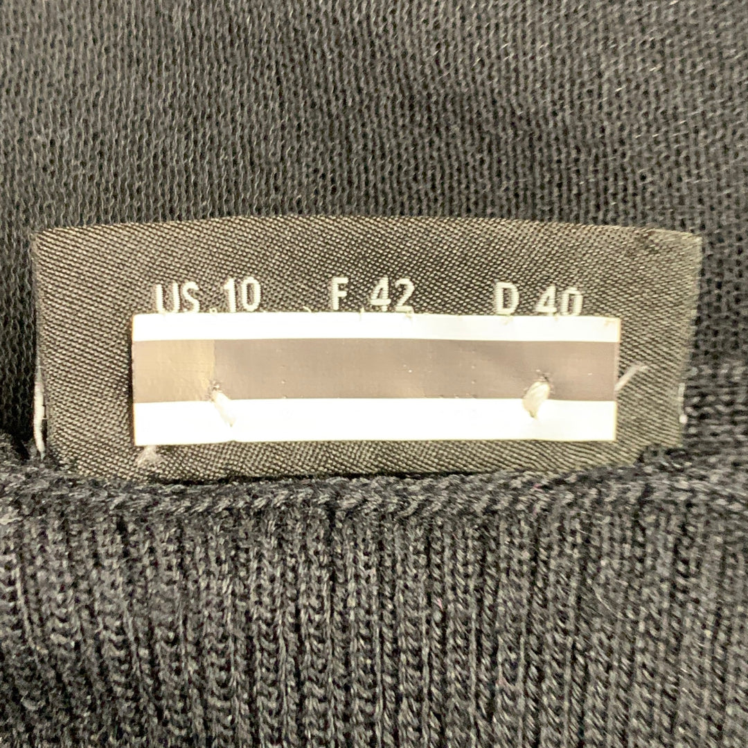 AKRIS Size L Black Silk Cotton Layered Tank Casual Top