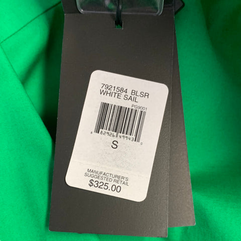 RALPH LAUREN Size S Green Cotton Blend Epaulets Long Sleeve Shirt