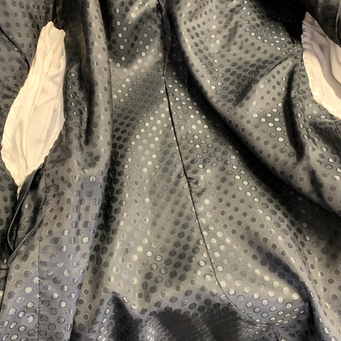 DOLCE & GABBANA Martini Size 42 Black Virgin Wool Double Breasted Crystal Accents 3 Piece Suit