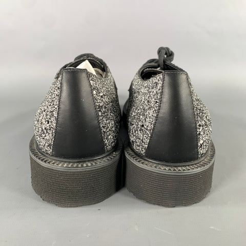 GIUSEPPE ZANOTTI Size 6 Silver Metallic Leather Lace Up Sneakers