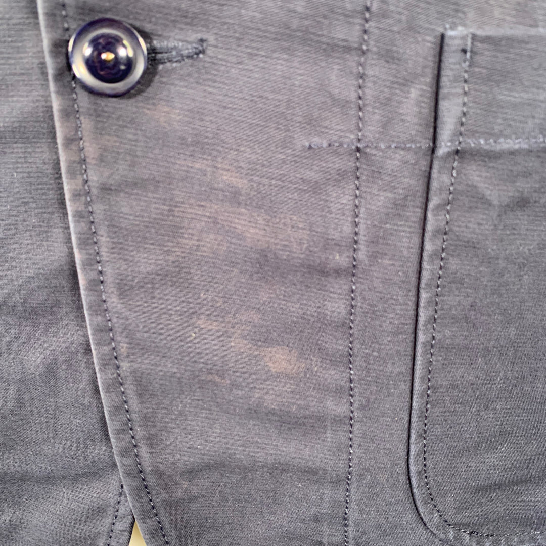 ENGINEERED GARMENTS Size S Navy Cotton Peak Lapel Jacket